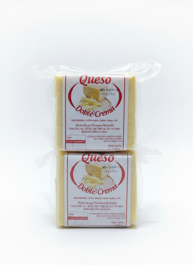 Queso Tajado doble crema x  1 libra